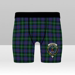 ScotsTee Shop Scottish Davidson of Tulloch 2 Crest Tartan Boxer Shorts