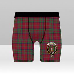 ScotsTee Shop Scottish Donald of Glencoe Modern Crest Tartan Boxer Shorts