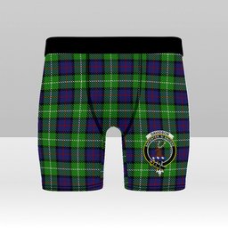 ScotsTee Shop Scottish Davidson of Tulloch Crest Tartan Boxer Shorts