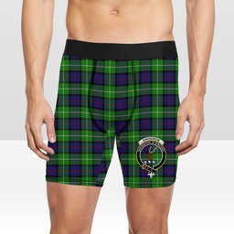 ScotsTee Shop Scottish Davidson of Tulloch Crest Tartan Boxer Shorts