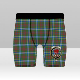 ScotsTee Shop Scottish Currie of Arran Modern Clan Crest Tartan Boxer Shorts