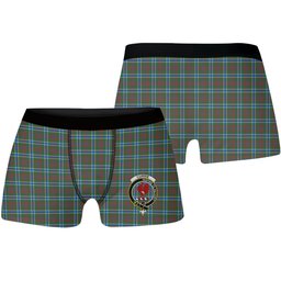 ScotsTee Shop Scottish Currie of Arran Modern Clan Crest Tartan Boxer Shorts