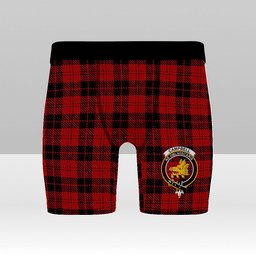 ScotsTee Shop Scottish Campbell of Armaddie Crest Tartan Boxer Shorts