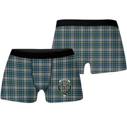 ScotsTee Shop Scottish Davidson of Tulloch Dress Ancient Crest Tartan Boxer Shorts