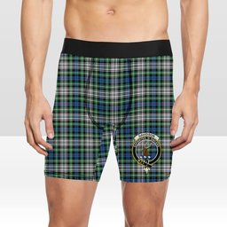 ScotsTee Shop Scottish Davidson of Tulloch Dress Ancient Crest Tartan Boxer Shorts