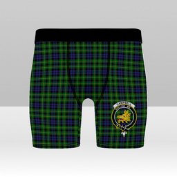 ScotsTee Shop Scottish Campbell of Breadalbane Crest Tartan Boxer Shorts