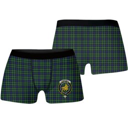 ScotsTee Shop Scottish Campbell of Breadalbane Crest Tartan Boxer Shorts