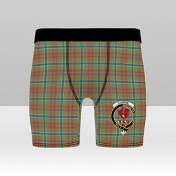 ScotsTee Shop Scottish Currie of Arran Ancient Clan Crest Tartan Boxer Shorts