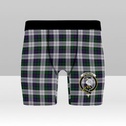 ScotsTee Shop Scottish Campbell of Cawdor Dress Crest Tartan Boxer Shorts