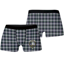 ScotsTee Shop Scottish Campbell of Cawdor Dress Crest Tartan Boxer Shorts
