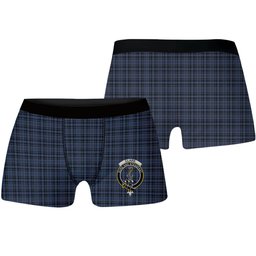 ScotsTee Shop Scottish Clark (Clergy) Modern Clan Crest Tartan Boxer Shorts