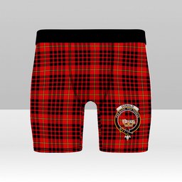 ScotsTee Shop Scottish Donald of Ardnamurchan Modern Crest Tartan Boxer Shorts
