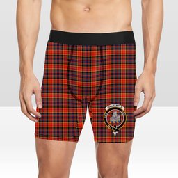 ScotsTee Shop Scottish Dalrymple of Castleton Modern Crest Tartan Boxer Shorts