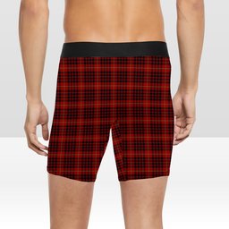ScotsTee Shop Scottish Donald of Ardnamurchan Crest Tartan Boxer Shorts