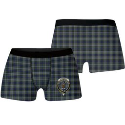 ScotsTee Shop Scottish Davidson of Tulloch Dress Crest Tartan Boxer Shorts