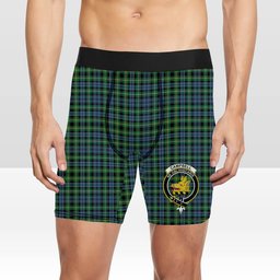 ScotsTee Shop Scottish Campbell of Argyll 1815 Ancient 2 Crest Tartan Boxer Shorts