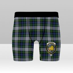 ScotsTee Shop Scottish Campbell of Lochnell Dress Crest Tartan Boxer Shorts