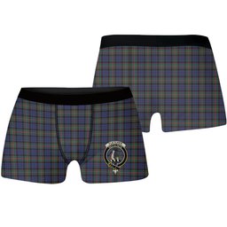 ScotsTee Shop Scottish Fletcher of Dunans SC Crest Tartan Boxer Shorts