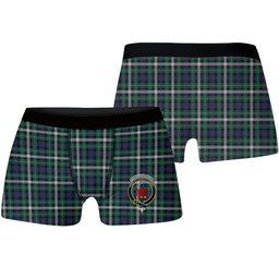 ScotsTee Shop Scottish Farquharson Dress Modern Crest Tartan Boxer Shorts