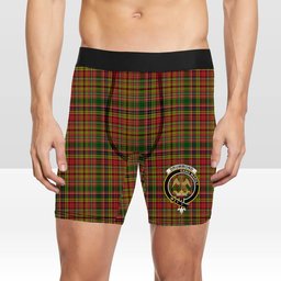 ScotsTee Shop Scottish Drummond of Strathallan Crest Tartan Boxer Shorts