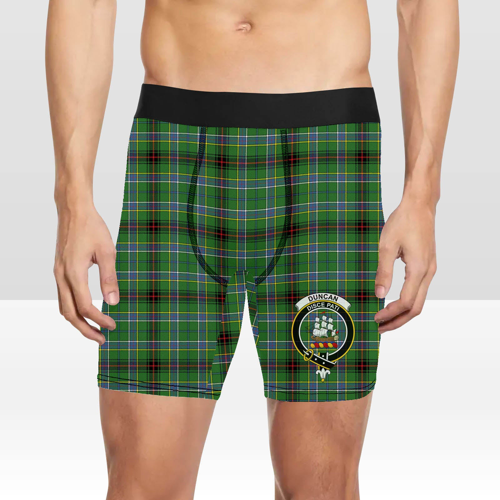 ScotsTee Shop Scottish Duncan of Sketraw Ancient Crest Tartan Boxer Shorts