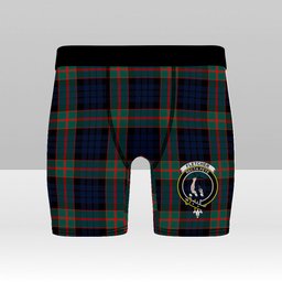 ScotsTee Shop Scottish Fletcher of Dunans Modern Crest Tartan Boxer Shorts