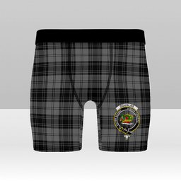 ScotsTee Shop Scottish Douglas Grey Vestiarium Scoticum Crest Tartan Boxer Shorts