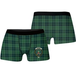 ScotsTee Shop Scottish Erskine Hunting Modern Crest Tartan Boxer Shorts
