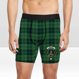 ScotsTee Shop Scottish Erskine Hunting Modern Crest Tartan Boxer Shorts