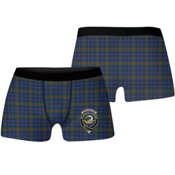 ScotsTee Shop Scottish Edmonstone of Duntreath Crest Tartan Boxer Shorts