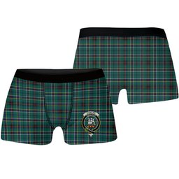 ScotsTee Shop Scottish Duncan of Sketraw Modern Crest Tartan Boxer Shorts