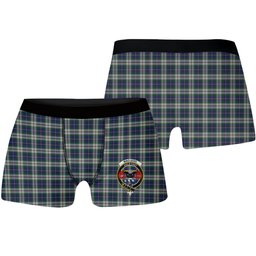 ScotsTee Shop Scottish MacLeod of California Crest Tartan Boxer Shorts