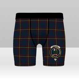 ScotsTee Shop Scottish MacLaine of Lochbuie Hunting Crest Tartan Boxer Shorts