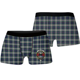ScotsTee Shop Scottish MacLeod Of Californian Crest Tartan Boxer Shorts