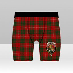 ScotsTee Shop Scottish MacGregor of Balquhidder Crest Tartan Boxer Shorts