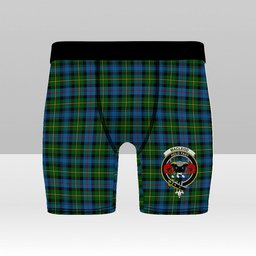 ScotsTee Shop Scottish MacLeod of Skye Crest Tartan Boxer Shorts