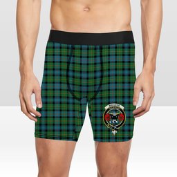 ScotsTee Shop Scottish MacLeod of Skye Ancient Crest Tartan Boxer Shorts