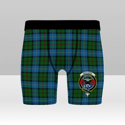 ScotsTee Shop Scottish MacLeod of Assynt Crest Tartan Boxer Shorts