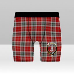 ScotsTee Shop Scottish MacLean of Duart Dress 2 Crest Tartan Boxer Shorts
