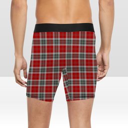 ScotsTee Shop Scottish MacLean of Duart Dress 2 Crest Tartan Boxer Shorts