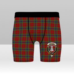 ScotsTee Shop Scottish MacLean of Duart Crest Tartan Boxer Shorts