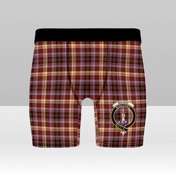 ScotsTee Shop Scottish MacKay of Strathnaver Modern Crest Tartan Boxer Shorts