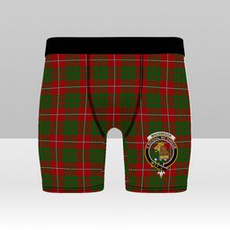 ScotsTee Shop Scottish MacGregor of Balquidder Crest Tartan Boxer Shorts