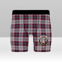 ScotsTee Shop Scottish MacLean of Duart Dress 4 Crest Tartan Boxer Shorts