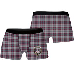 ScotsTee Shop Scottish MacLean of Duart Dress 4 Crest Tartan Boxer Shorts
