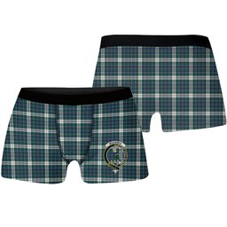 ScotsTee Shop Scottish MacInnes Dress Modern Crest Tartan Boxer Shorts