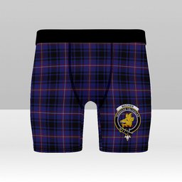 ScotsTee Shop Scottish MacIver of Strome Crest Tartan Boxer Shorts