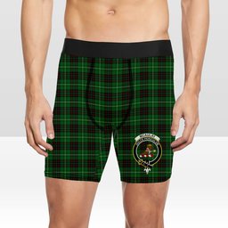 ScotsTee Shop Scottish McAulay of Lewis Crest Tartan Boxer Shorts