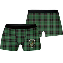 ScotsTee Shop Scottish McAulay of Lewis Ancient Crest Tartan Boxer Shorts