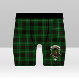 ScotsTee Shop Scottish McAuley of Lewis Crest Tartan Boxer Shorts
